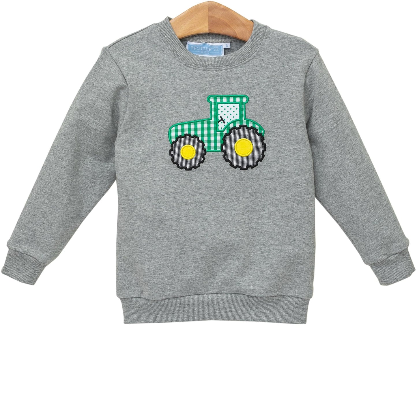 French Terry Pullover - Tractor by Trotter Street Kids