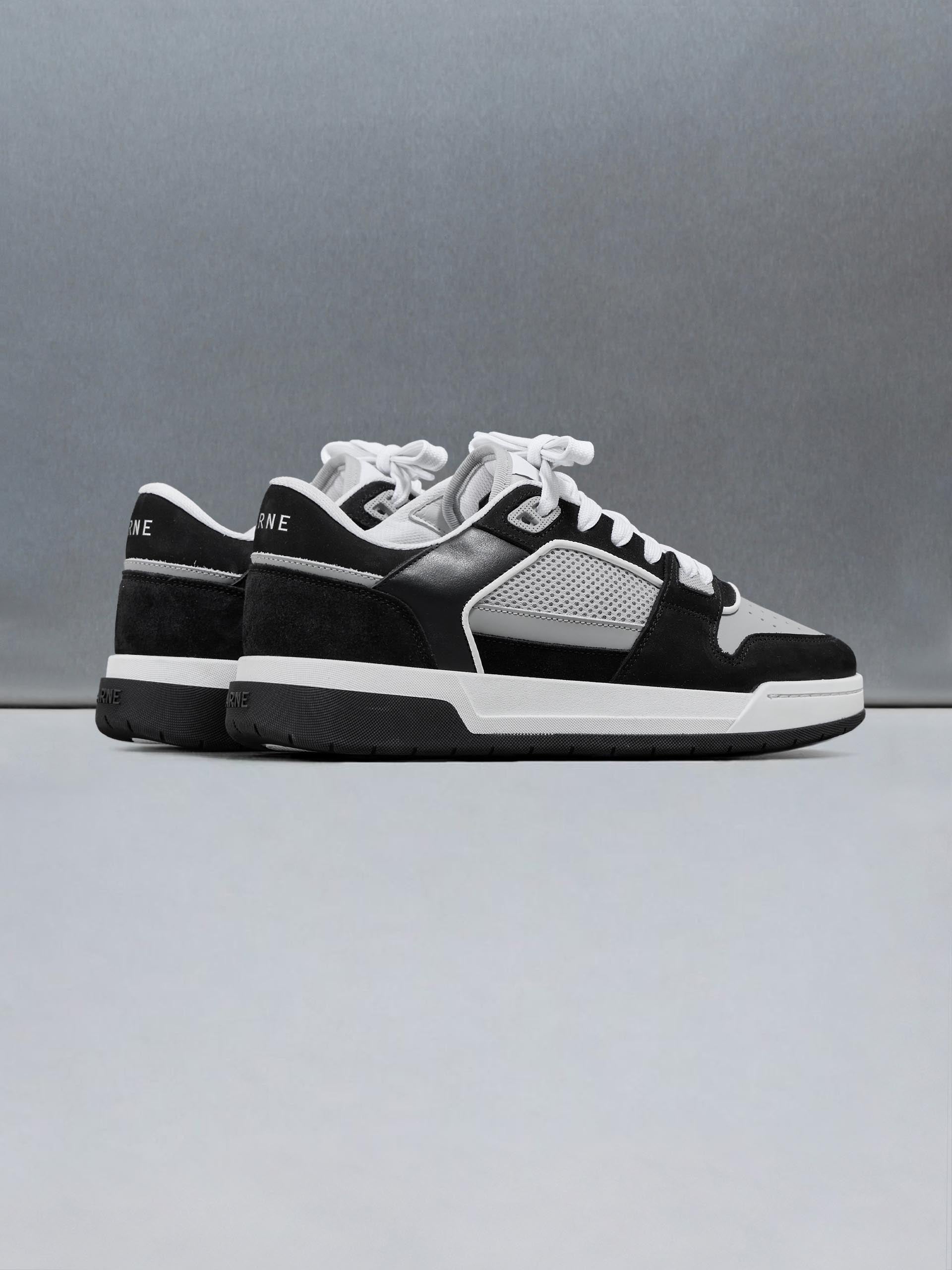 Basket Trainer in Grey Black