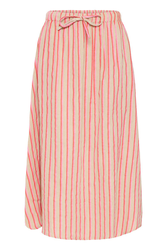 Iafoxa Skirt - Azalea Pink Stripe