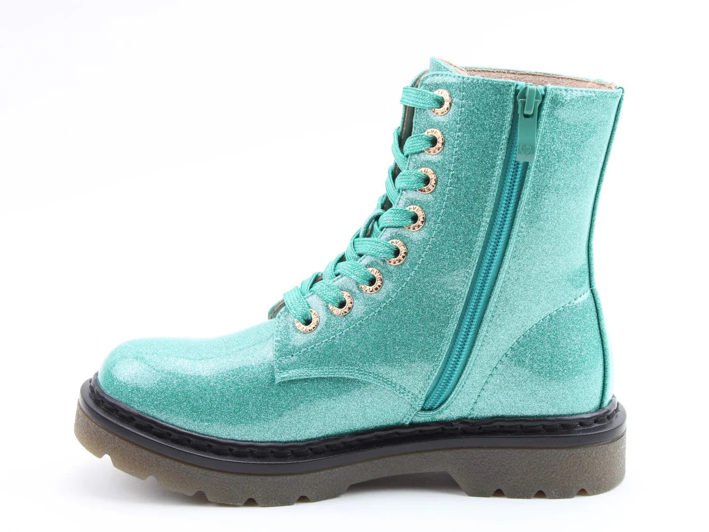 Justina Boots - Mint Glitter
