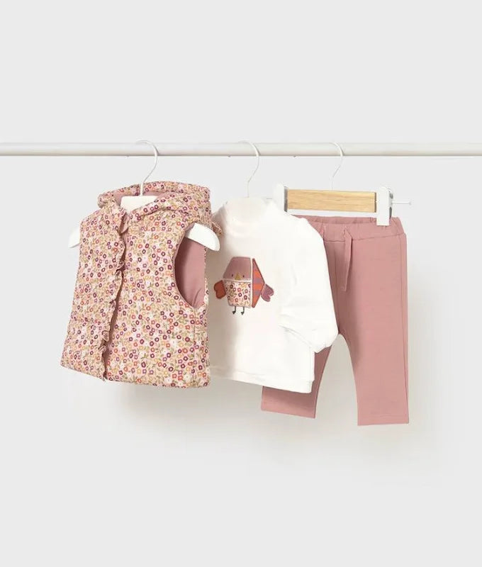 Girls Floral Vest and Tracksuit Set by Mayoral