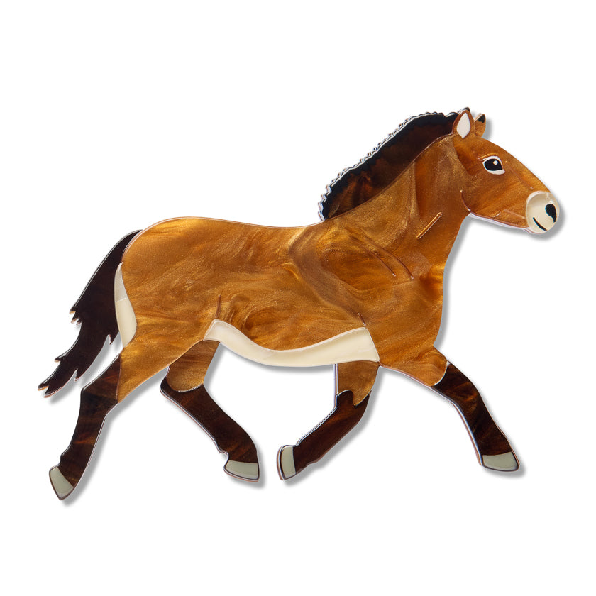 Takhi Wild Horse Brooch