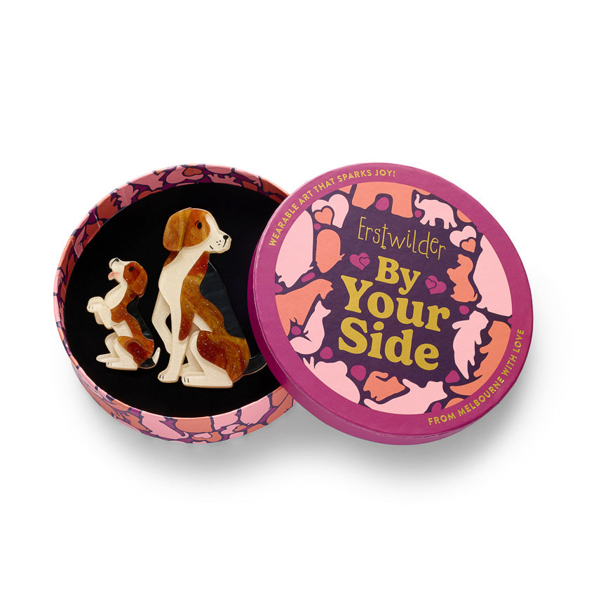Paw by Paw Brooch Pair