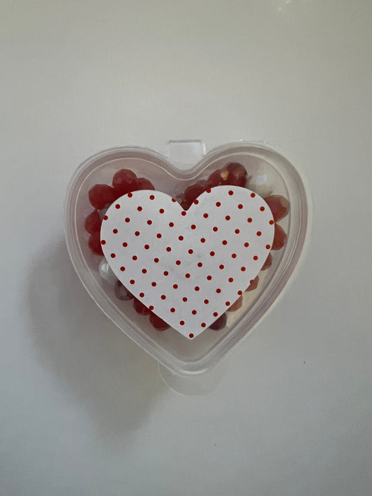 Valentine Heart Bracelets - Red Tones