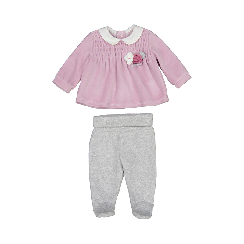 Lavender Velour Legging Set by Mayoral