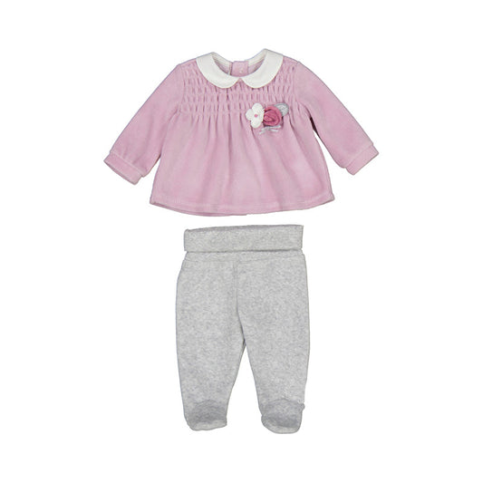 Lavender Velour Legging Set by Mayoral