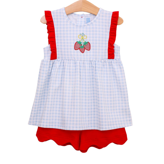 Strawberry Short Set by Trotter Street Kids