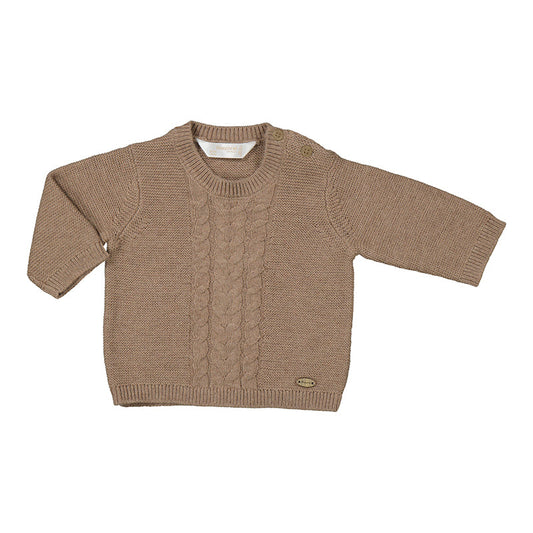 Textured Cable Knit Sweater -Tiramisu by Mayoral
