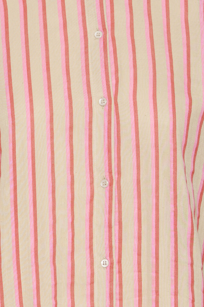 Iafoxa 3/4 Sleeve Shirt - Azalea Pink Stripe
