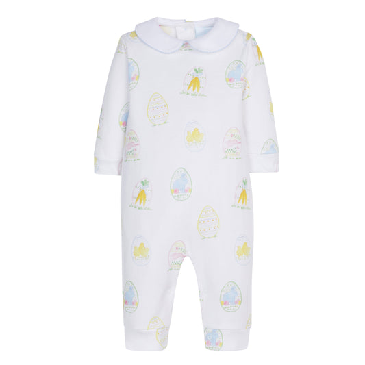 Printed Playsuit -Boy Easter Eggs by Little English