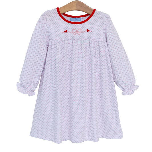 Bow Embroidery Dress by Trotter Street Kids