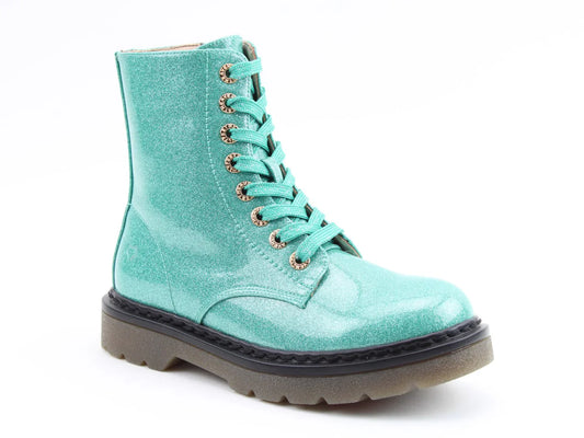 Justina Boots - Mint Glitter