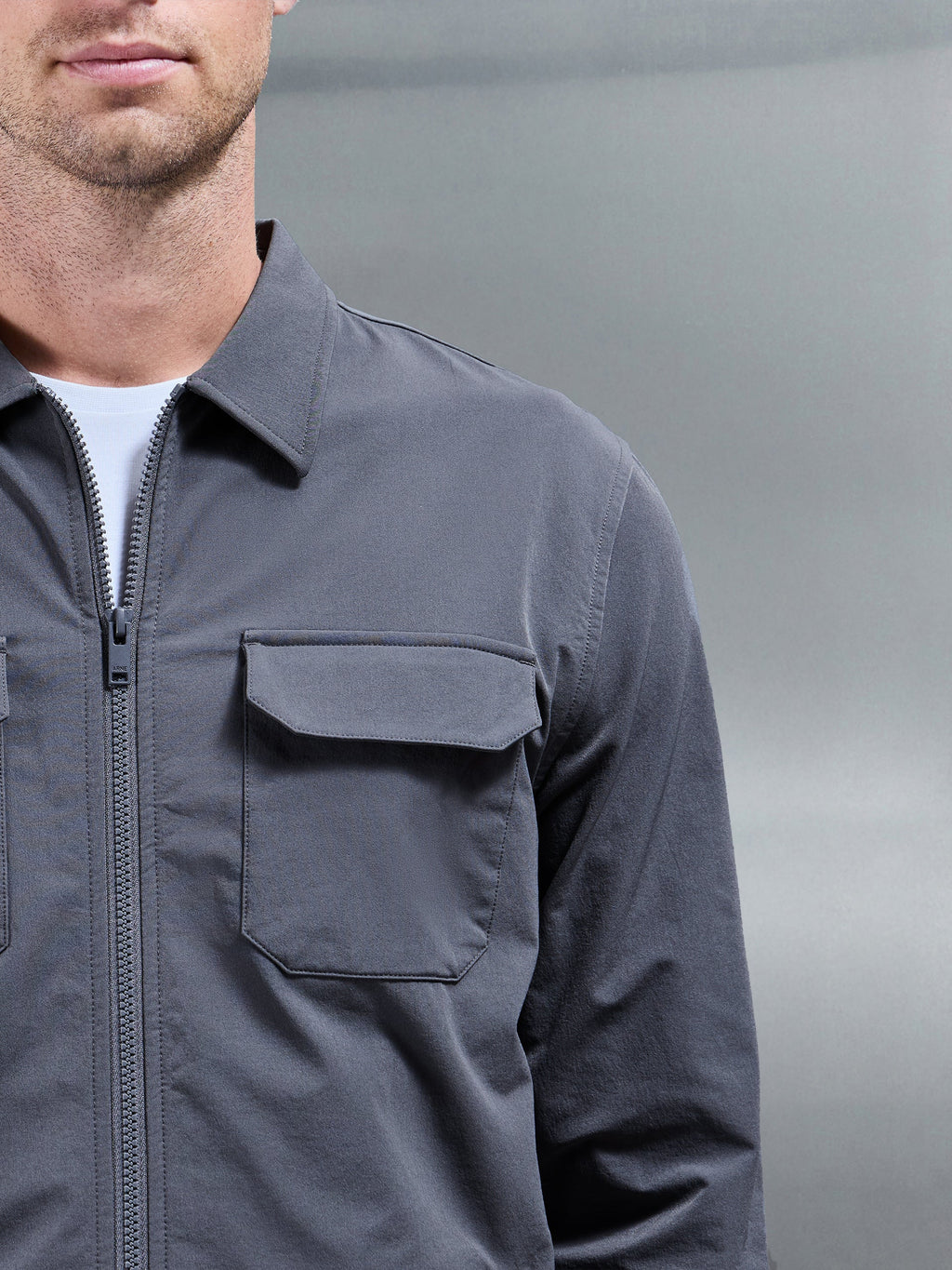 Cargo Jacket in Grey