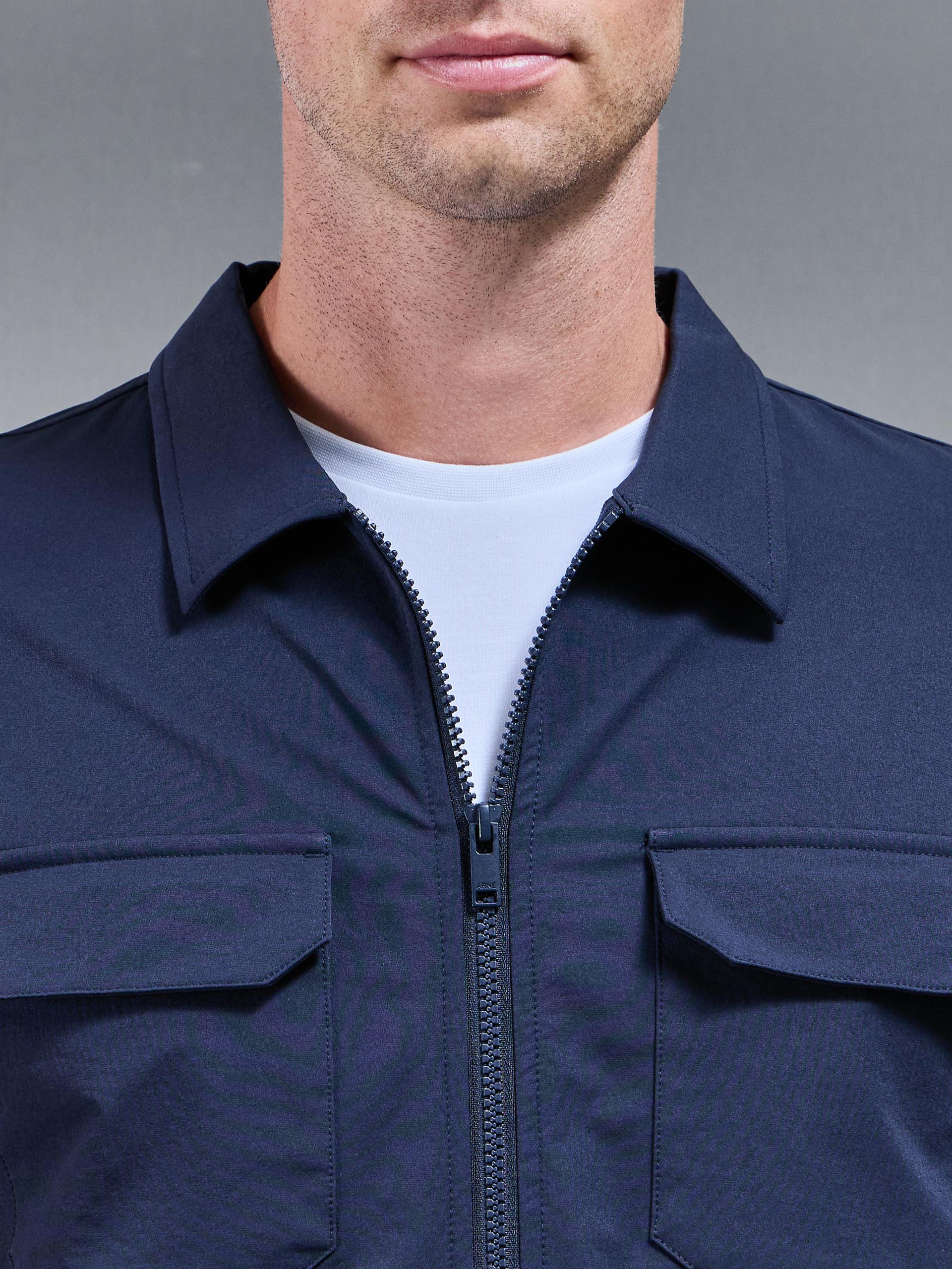 Cargo Jacket in Navy