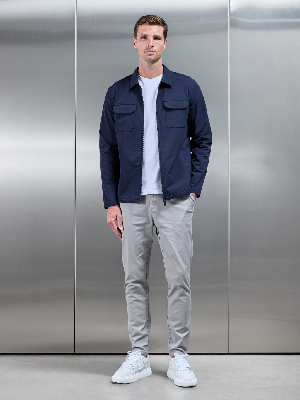 Cargo Jacket in Navy