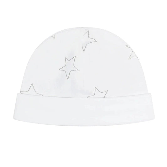 Grey Stars Print Hat by Nella Pima