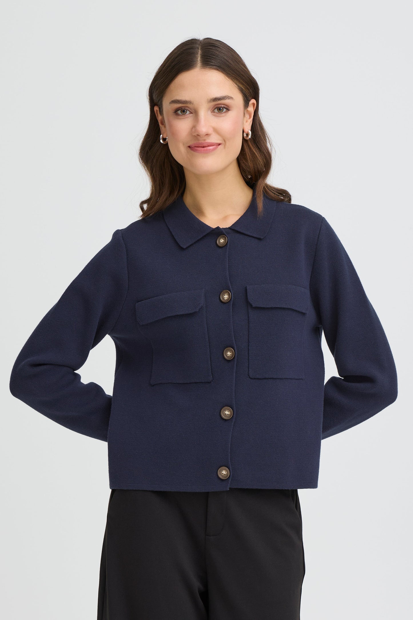 Frita Cardigan - Navy Blazer