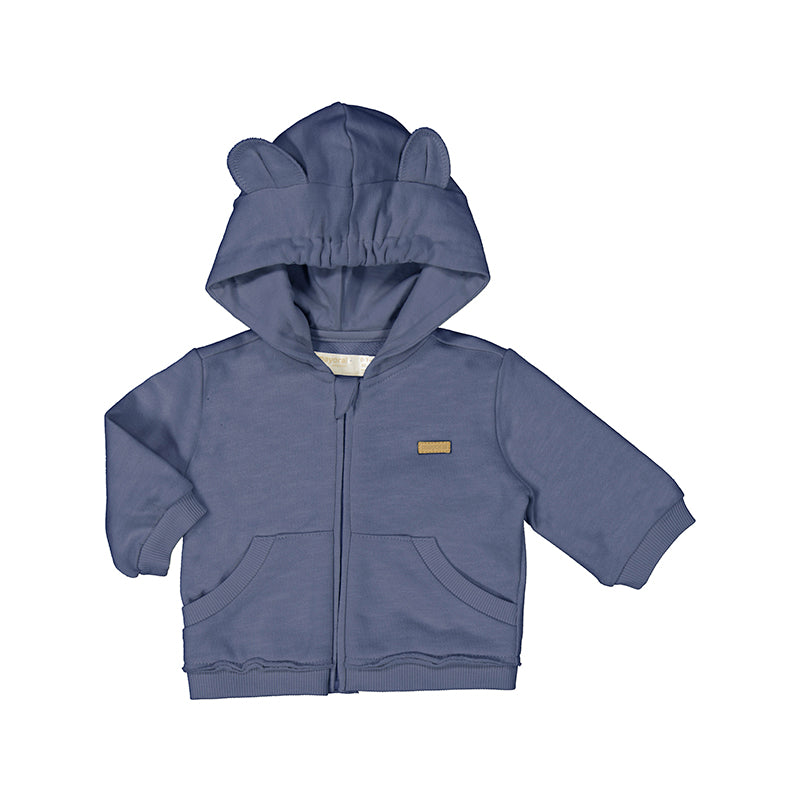 Blue Zip Up Hoodie by Mayoral