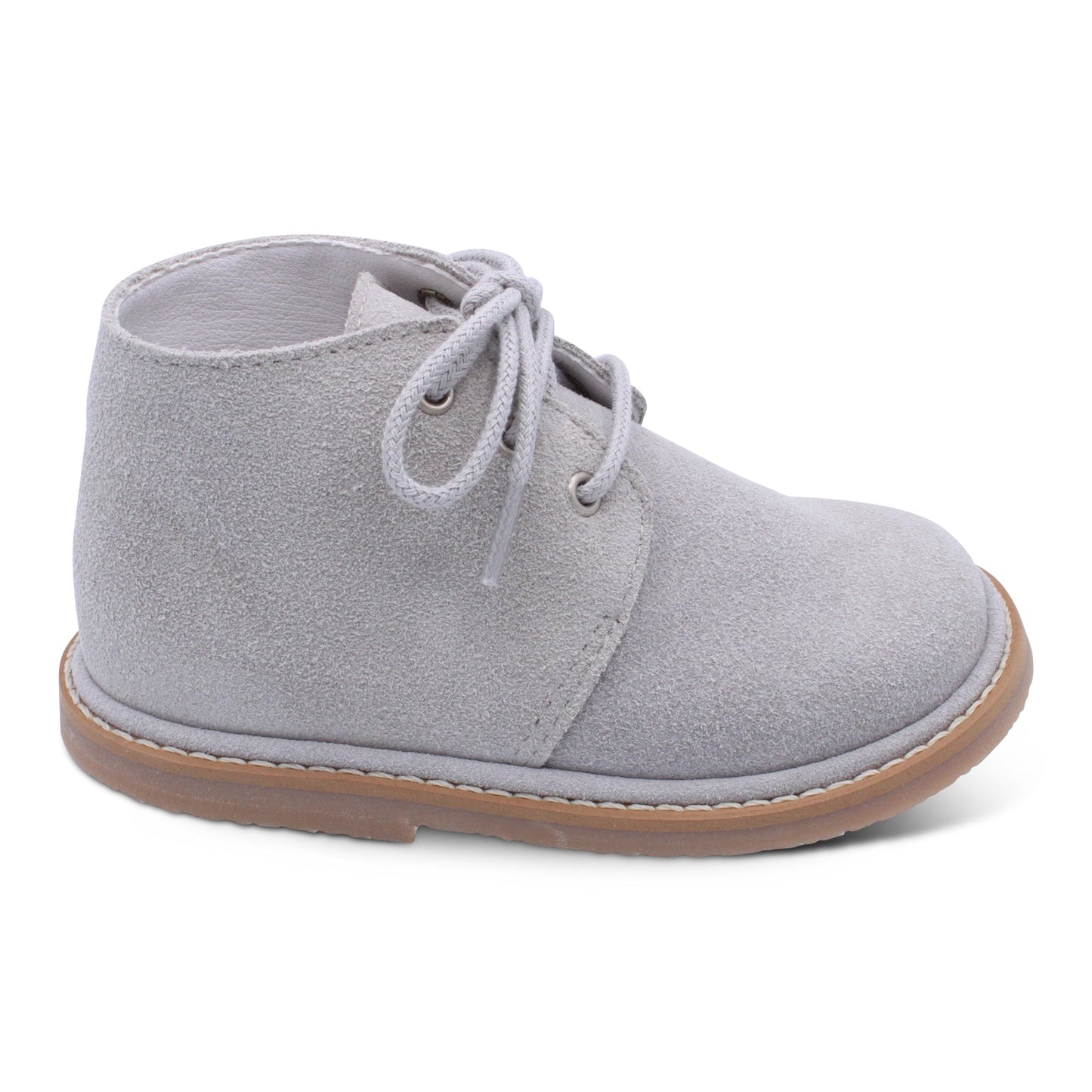 'Cristiano' Boys Light Grey Suede Desert Boots