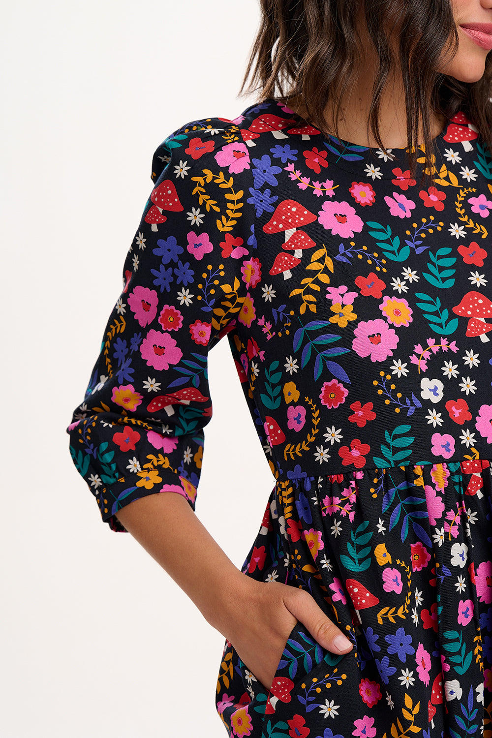 Maria Smock Midi Dress - Multi, Toadstool Floral