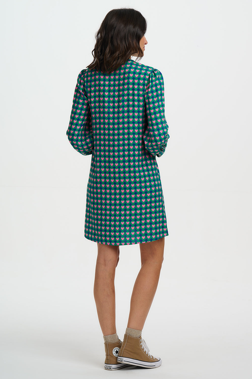 Taylyn Mini Dress - Navy, Heart Tile