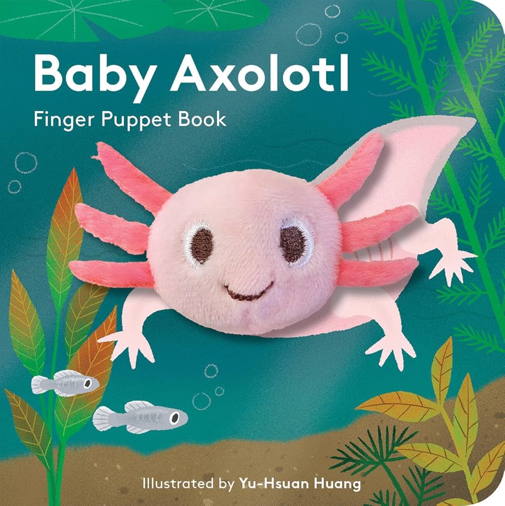 Baby Axolotl Finger Puppet Chunky Board Book