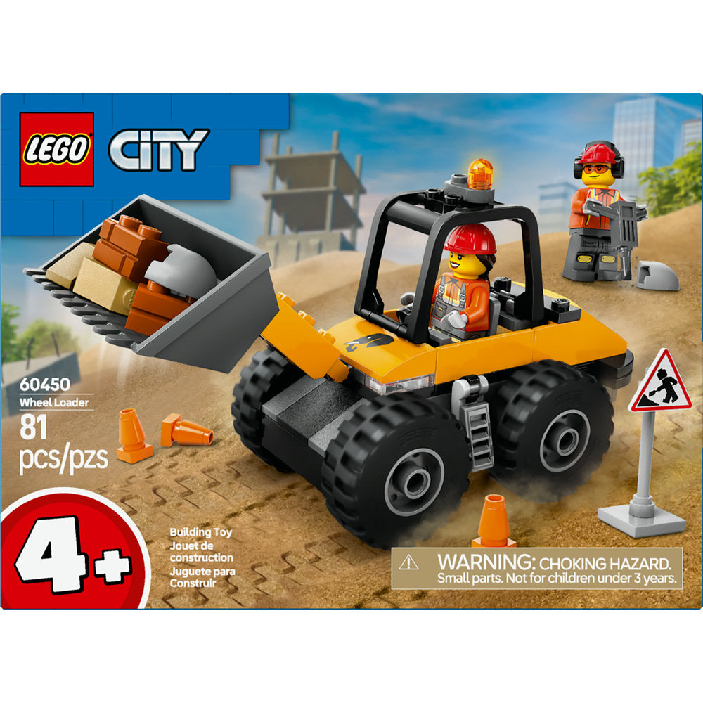 LEGO Yellow Construction Wheel Loader 60450 | City