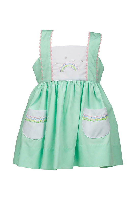 Mariana Mint Rainbow Dress by the Proper Peony