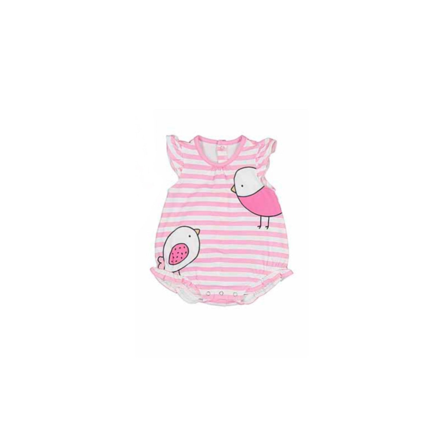 Pink Stripe Birds Bubble by Mayoral