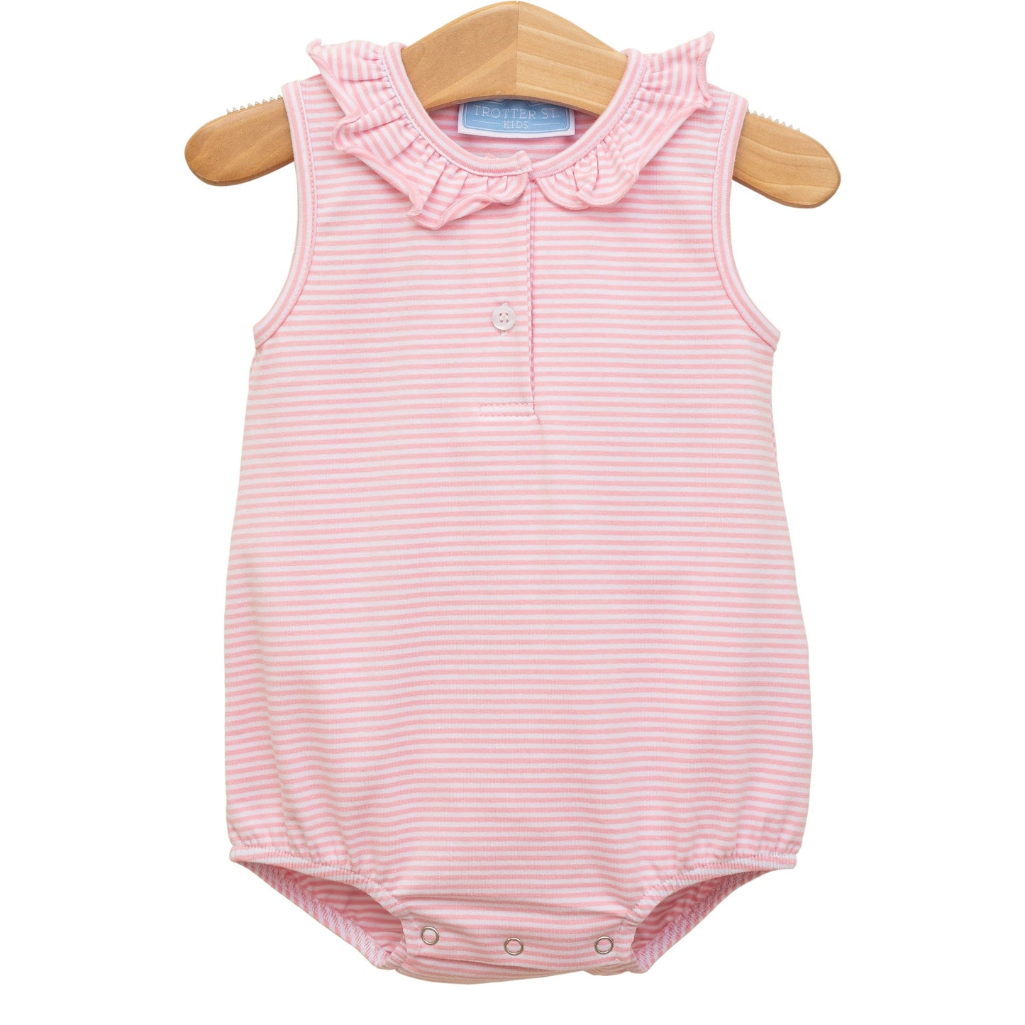 Nora Bubble Light Pink Stripe by Trotter Street Kids