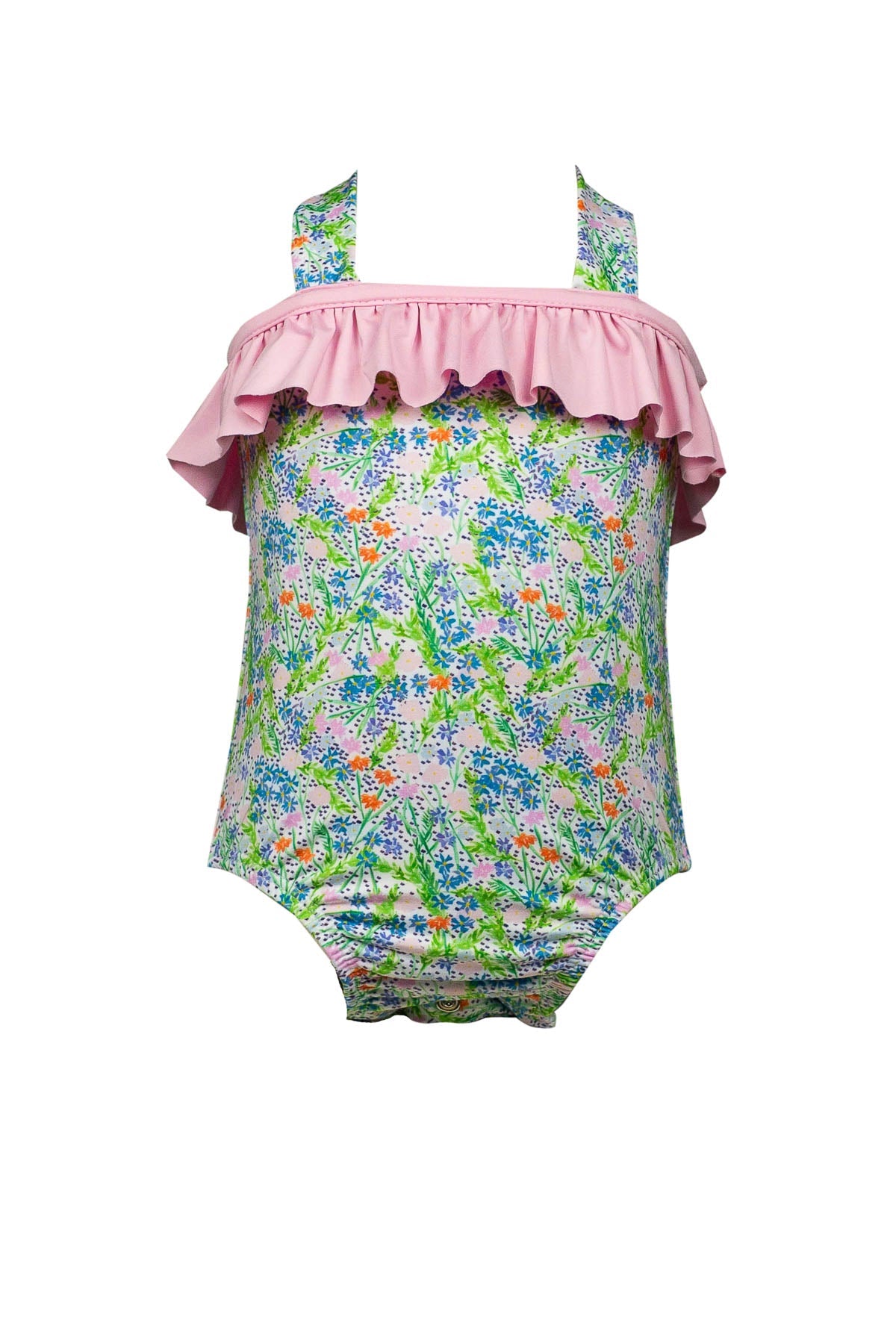 Coco Floral One Piece Tank Swimsuit by the Proper Peony