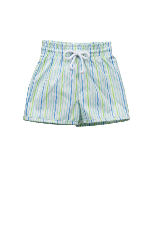 Boys Swim Trunks-Stripe by the Proper Peony