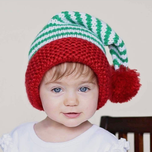 Peppermint Twist Santa Hat