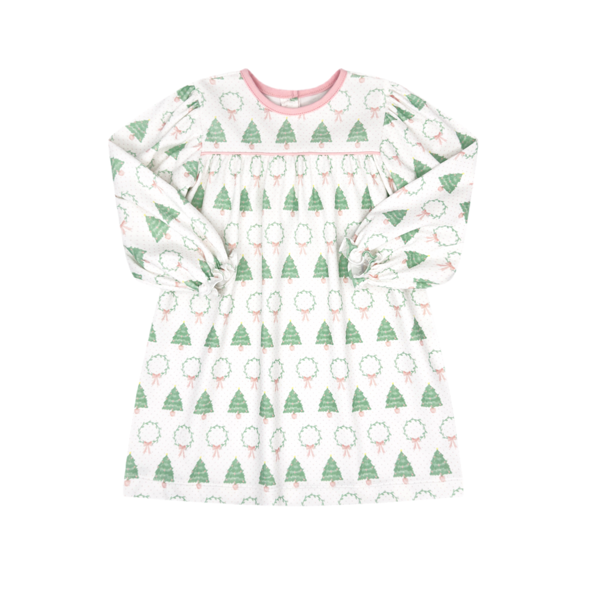 Mother May I Dress Long Sleeve Oh Christmas Tree by Lullaby Set