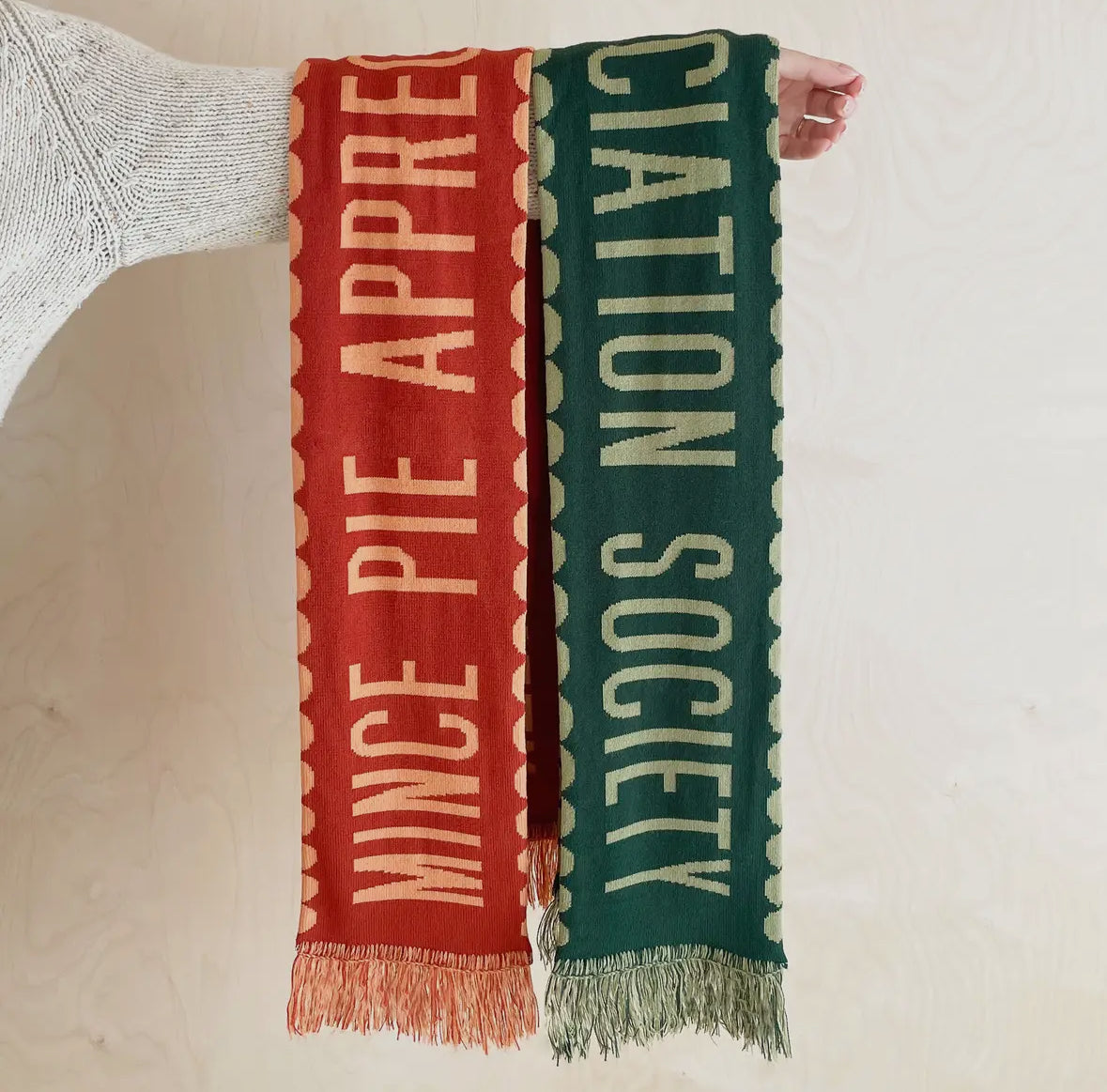 Mince Pie Appreciation Society Scarf