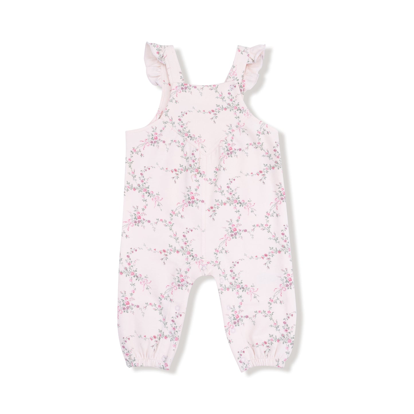 Antoinette Floral French Terry Overalls by Angel Dear