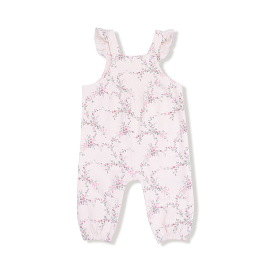 Antoinette Floral French Terry Overalls by Angel Dear