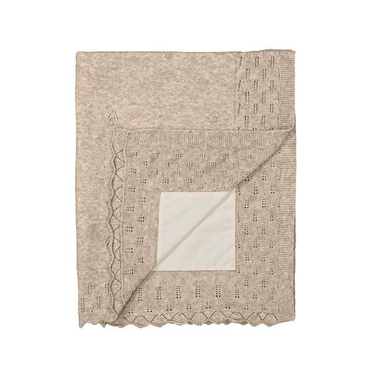Walnut Knit Blanket by Mayoral