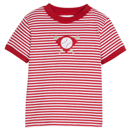 Applique Tee Shirt Baseball by Little English