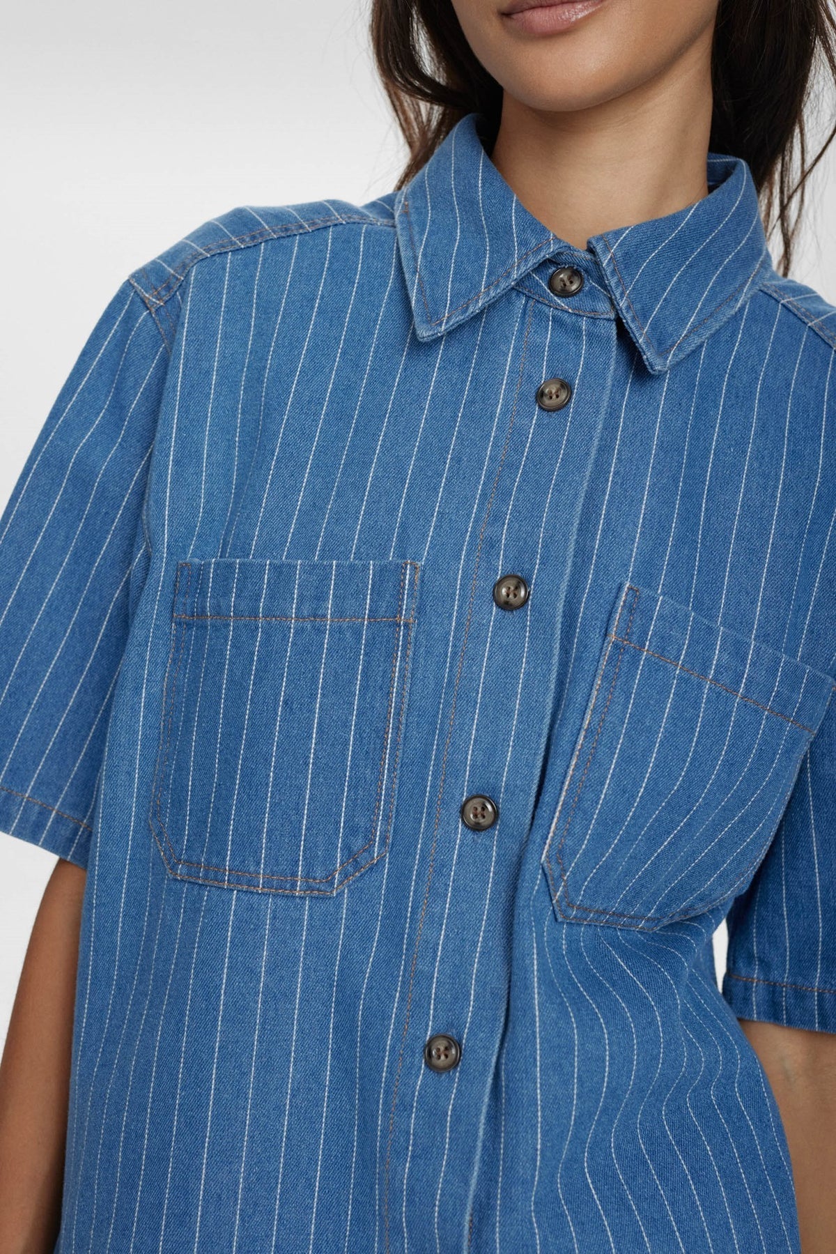 Nulucie Denim Shirt - Dark Denim Jacket