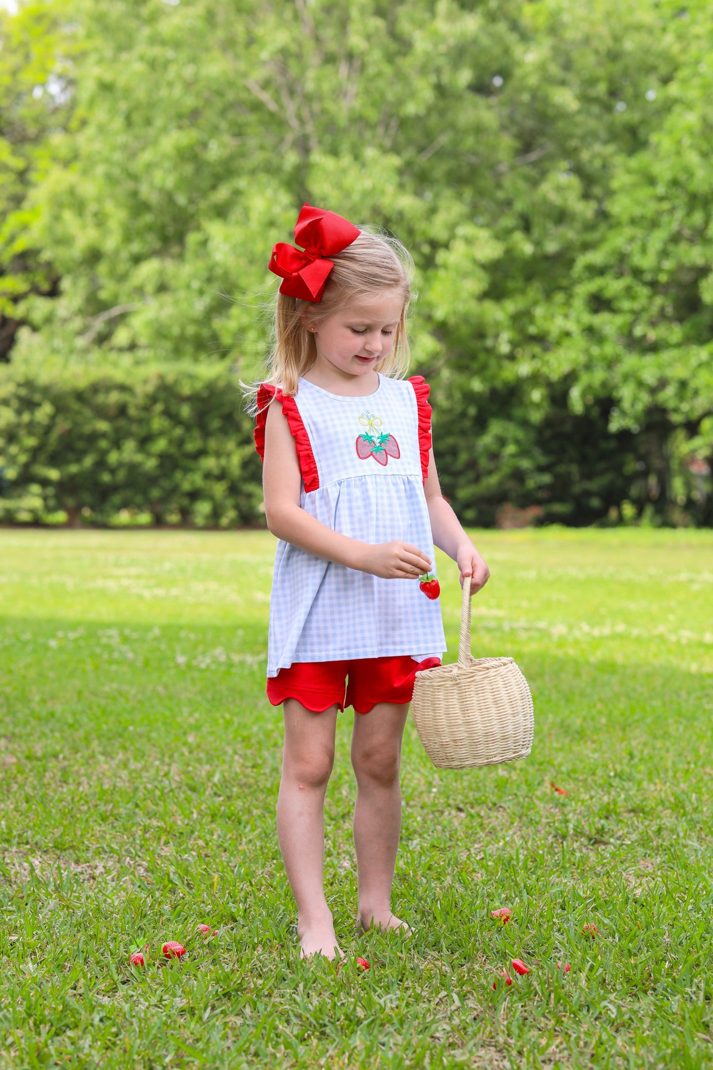 Strawberry Short Set by Trotter Street Kids