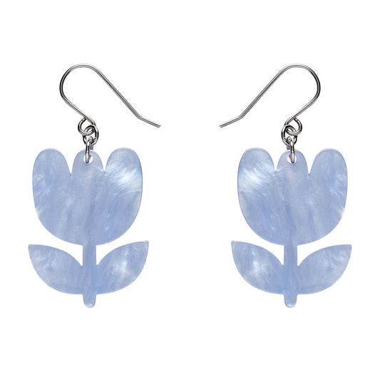 Tulip Drop Earrings - Lavender