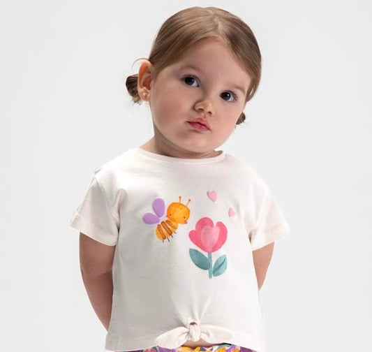 Floral Toddler Girl Tee by Mayoral