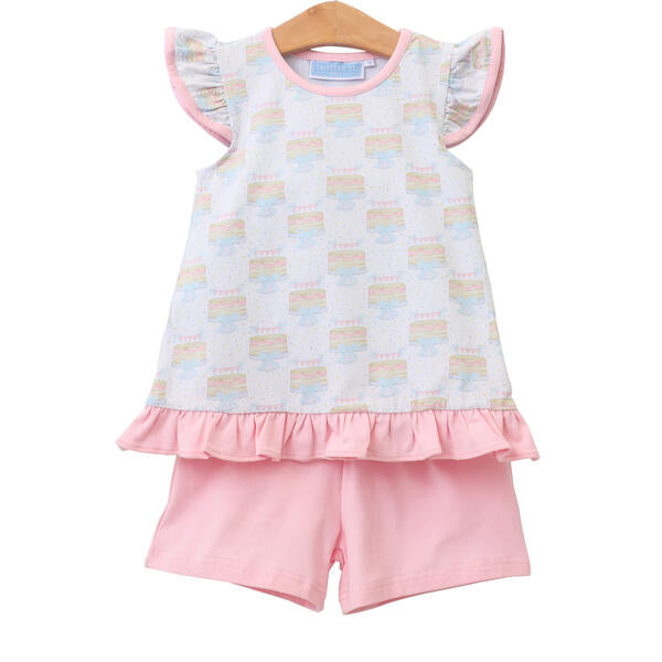 Birthday Celebration Flutter Short Set by Trotter Street Kids