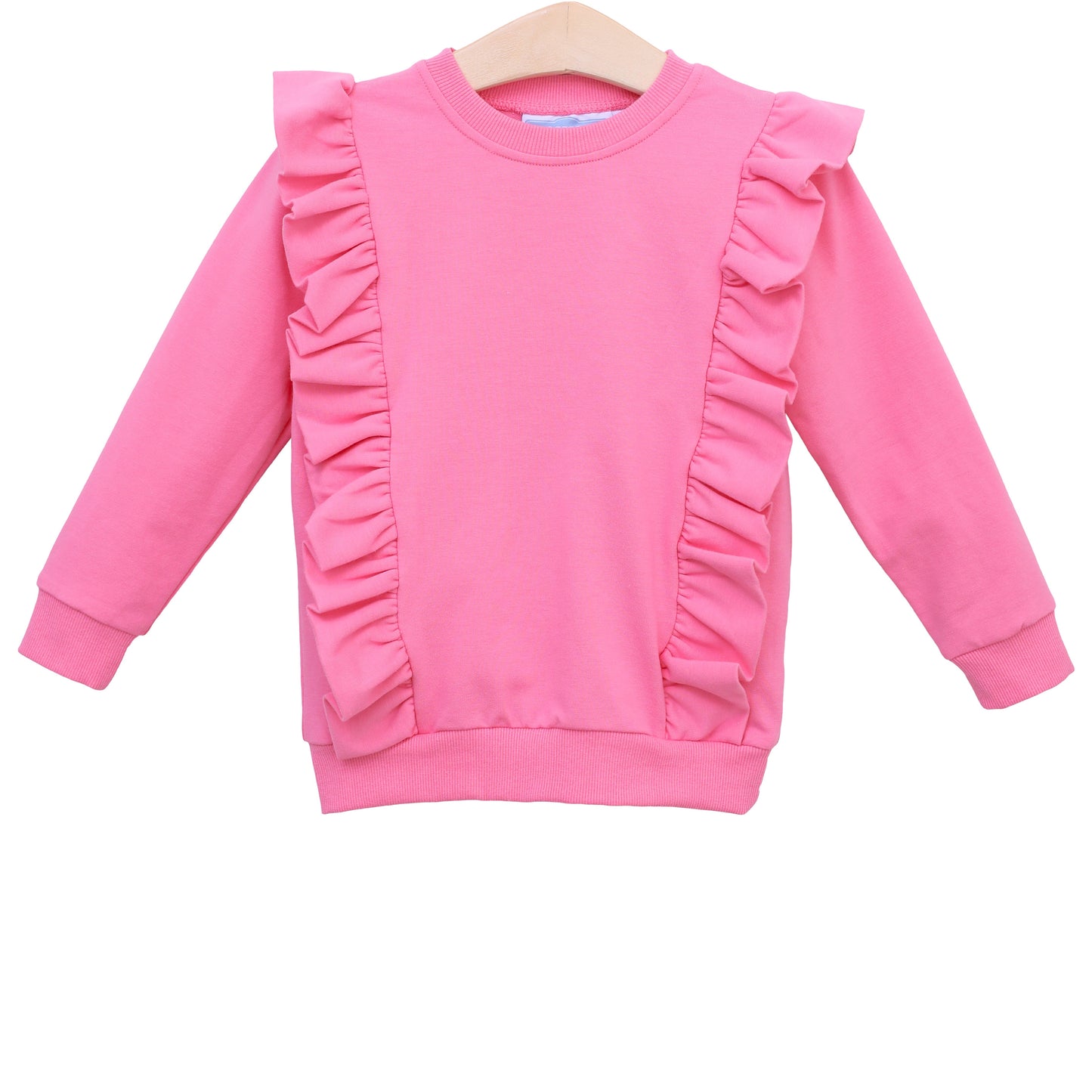 Laura Ruffle Pullover -Pink by Trotter Street Kids