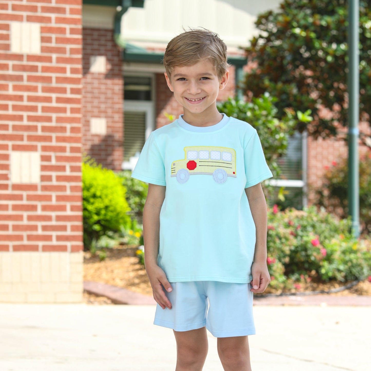 Bus Short Set for Boys by Trotter Street Kids