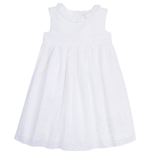 Annabel Sundress-White Eyelet by Little English