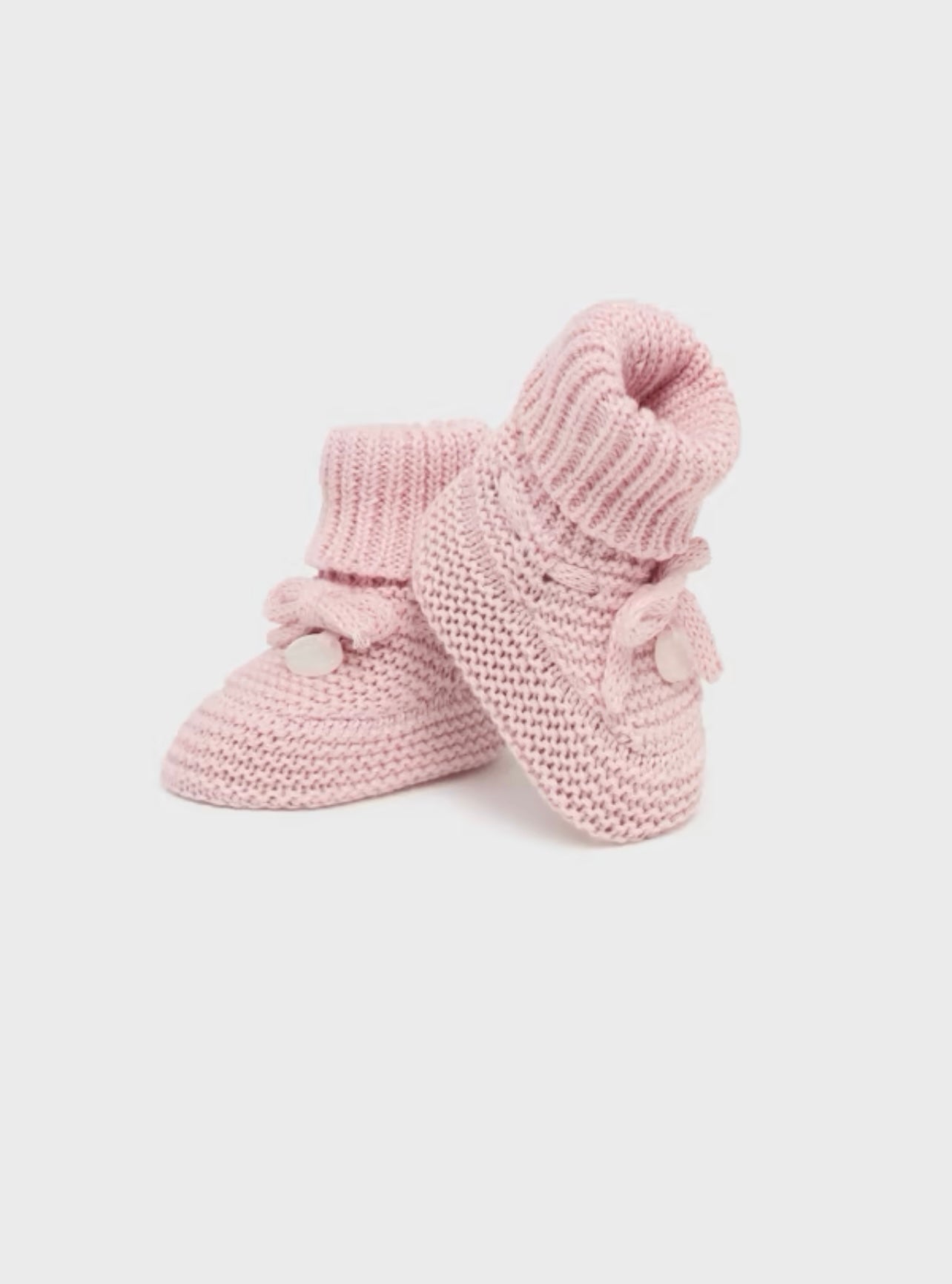 Pink Knit Booties by Mayoral