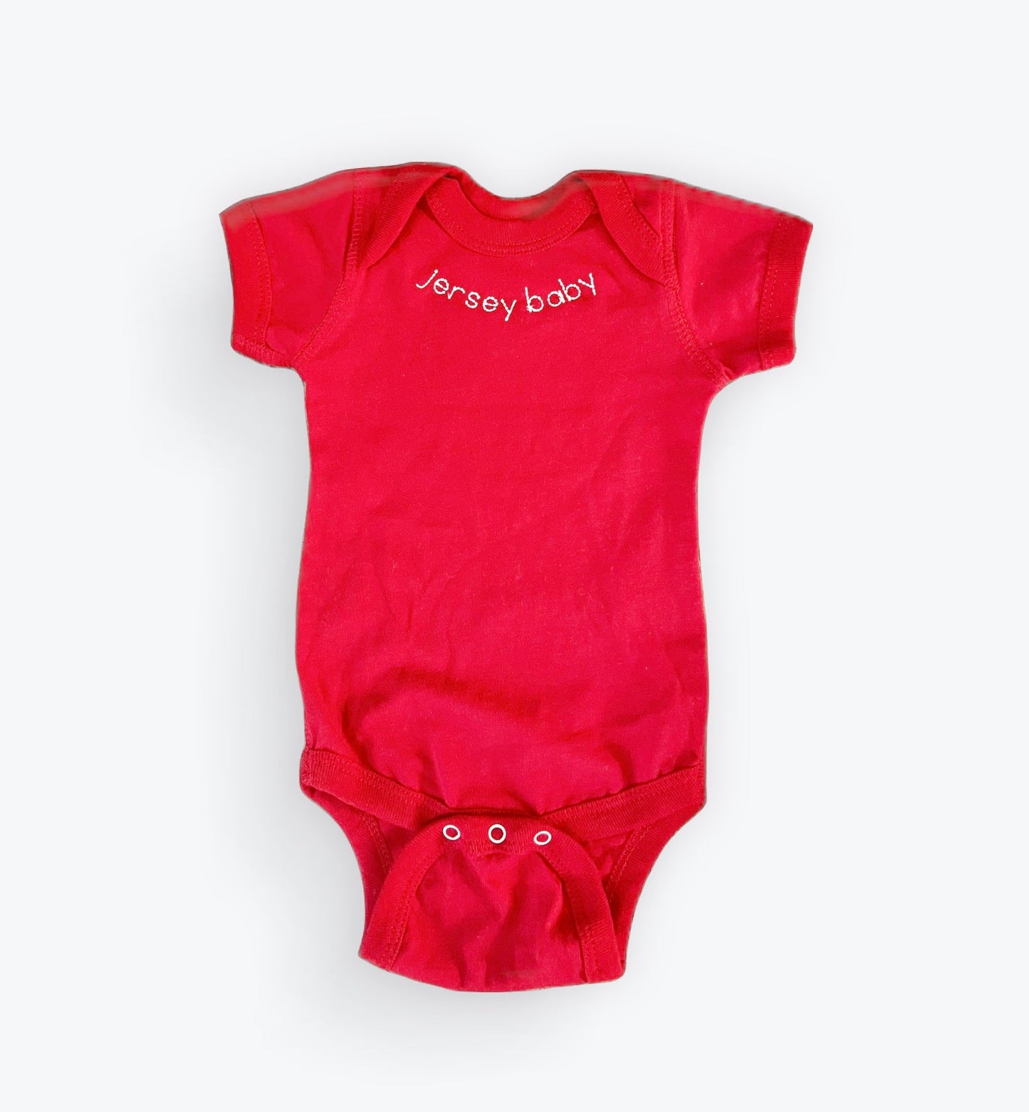 Red Jersey Baby Onesie