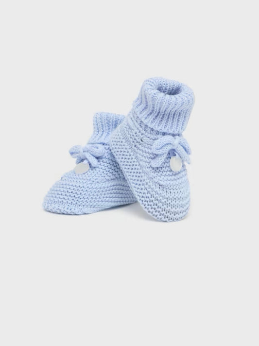 Blue Knit Booties by Mayoral